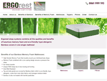 Tablet Screenshot of ergorest.co.za